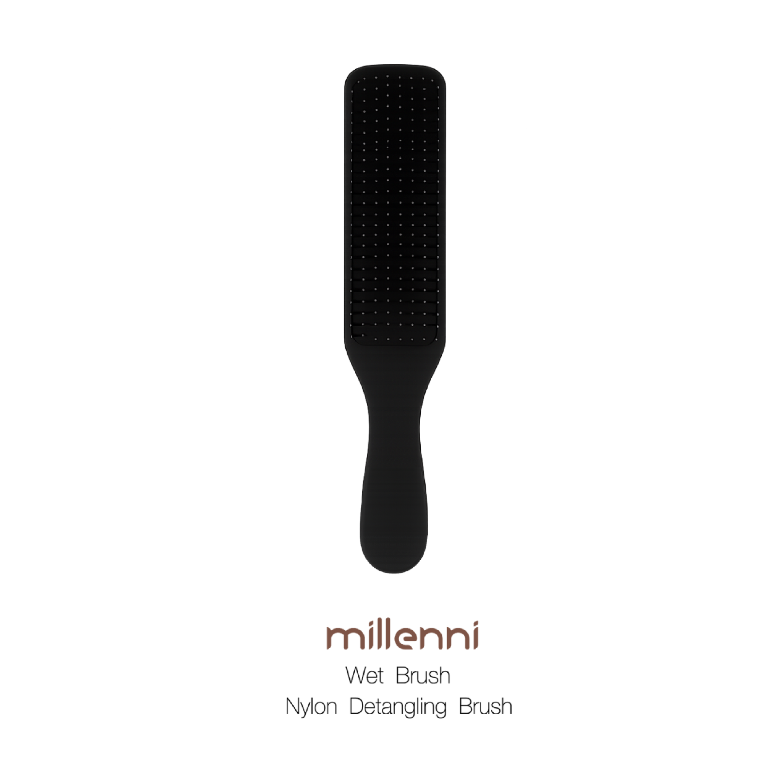 Millenni Wet Brush - Nylon Detangling Brush for wet and tangled hair, gently reduces breakage and improves hair manageability.