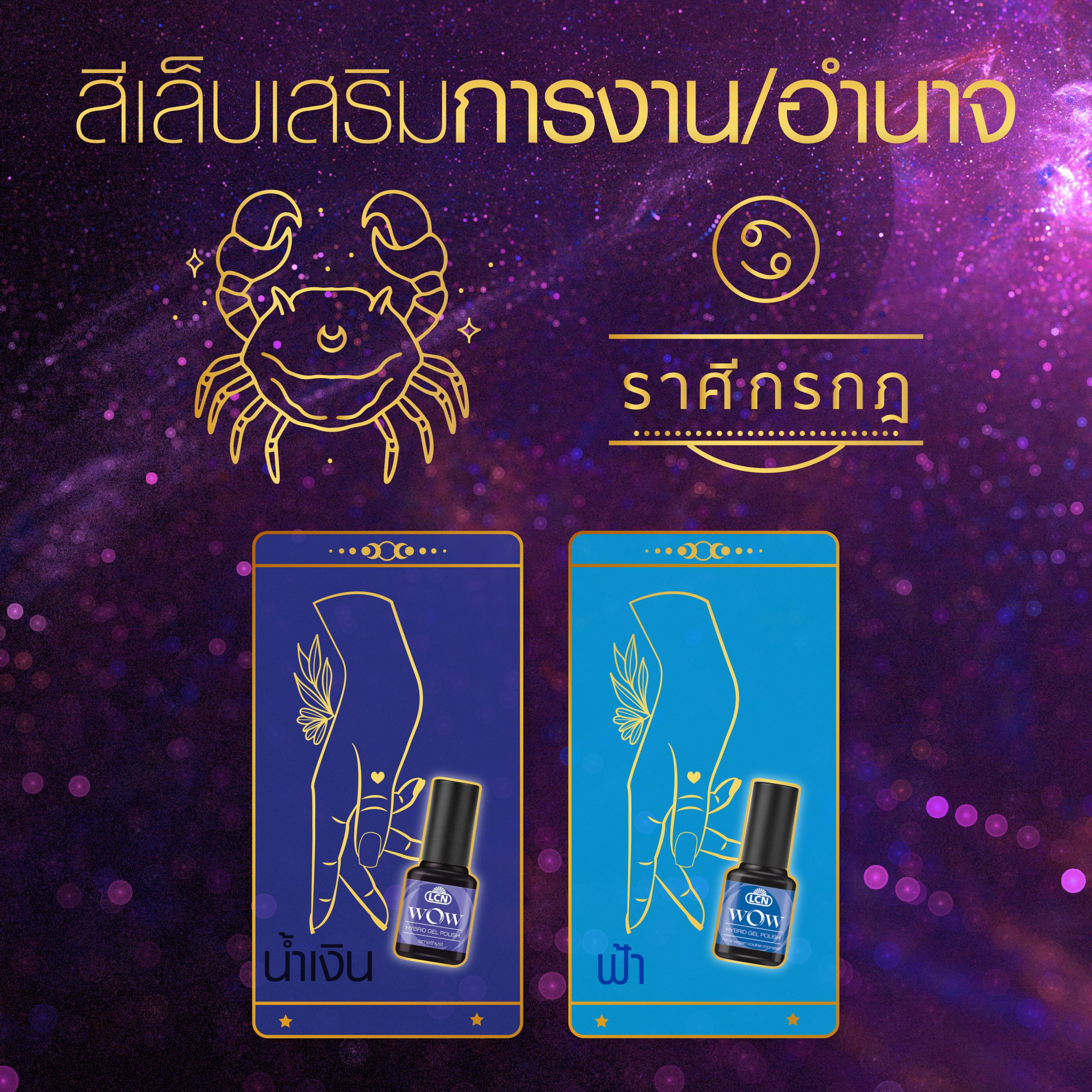 สีเล็บมงคล 12 ราศี ปี 2025