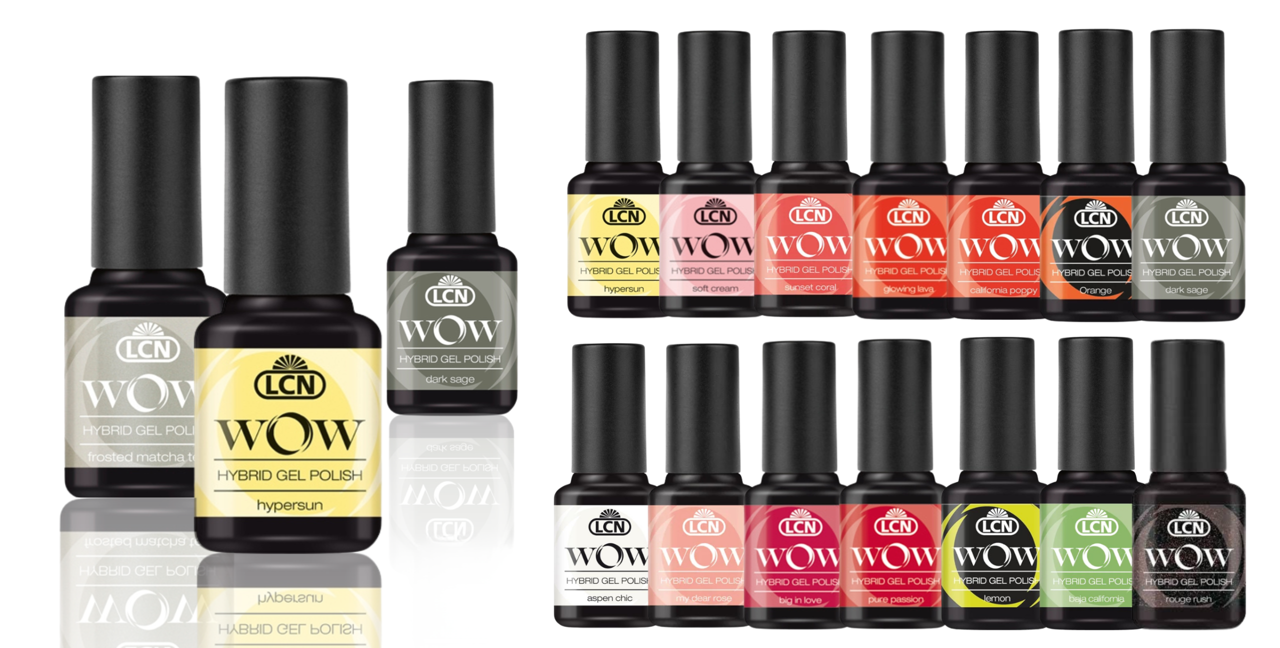 LCN WOW Hybrid Gel Polish Pastel & Nude Collection